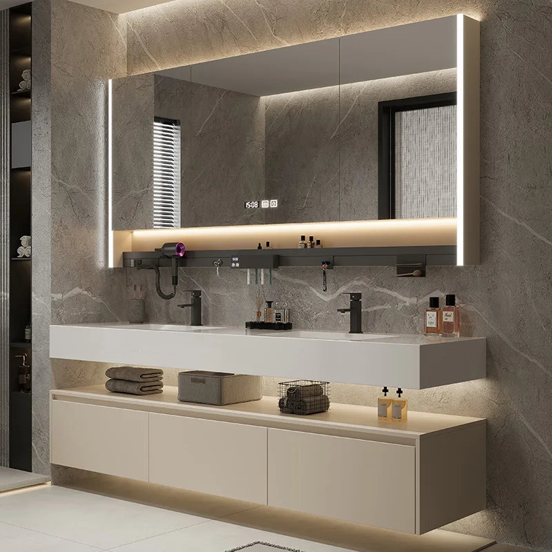 خزائن حوض الحمام خزائن التخزين منظمة توفير المساحة الأثاث الحمام عمود بالوعة قاعدة خزانة Mobiletto Bagno #4