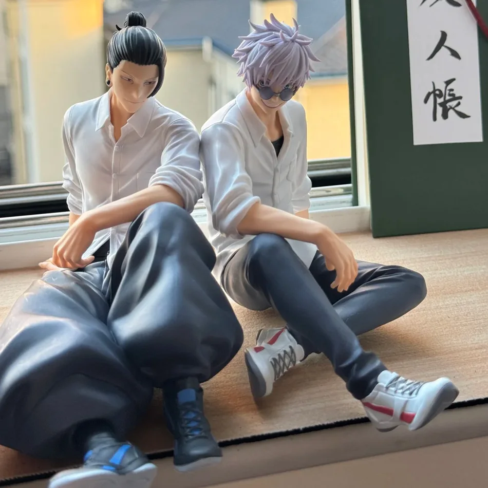 Geschenke Gojo Satoru Anime Jujutsu Kaisen Figur Geto Suguru Yumemirize Sitzende Pose Sammlermodell Geschenk Spielzeug Actionfigur