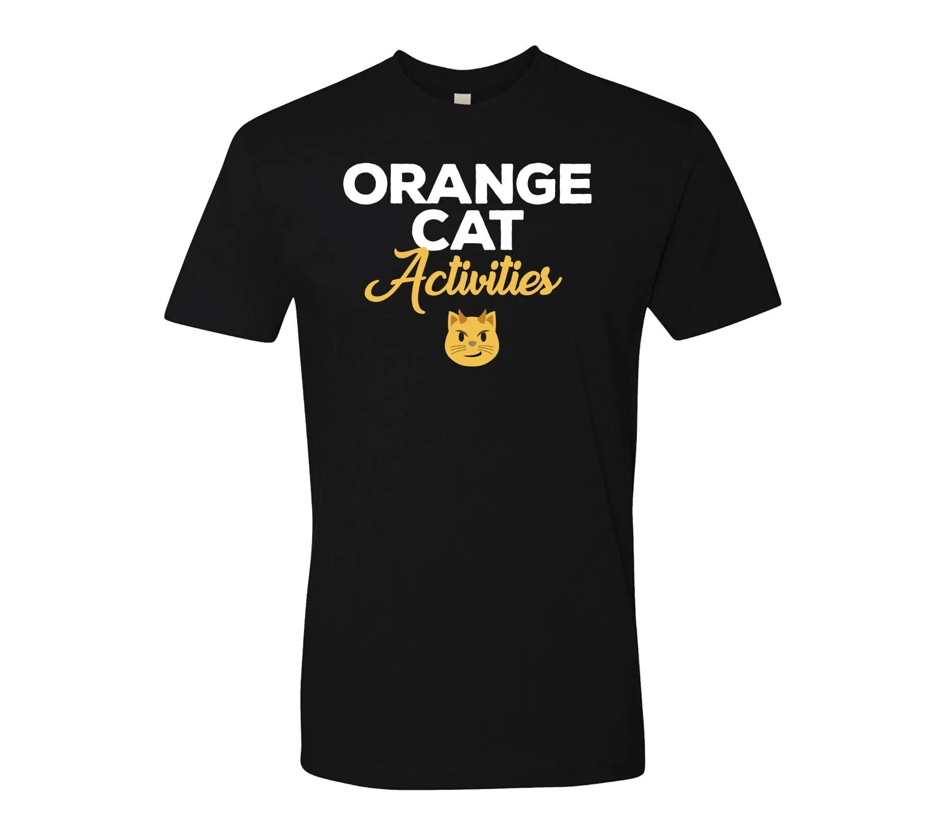 

Мужская футболка Orange Cat Activities Funny Lover Dad Meowdy Meme Trending