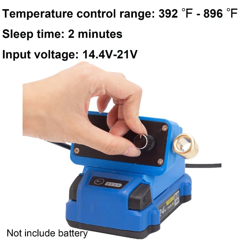 Estação de solda do aquecimento rápido, soldadura STC da versão do ferro para a bateria do Li-íon do Kobalt 24V, ferro de solda digital, T12