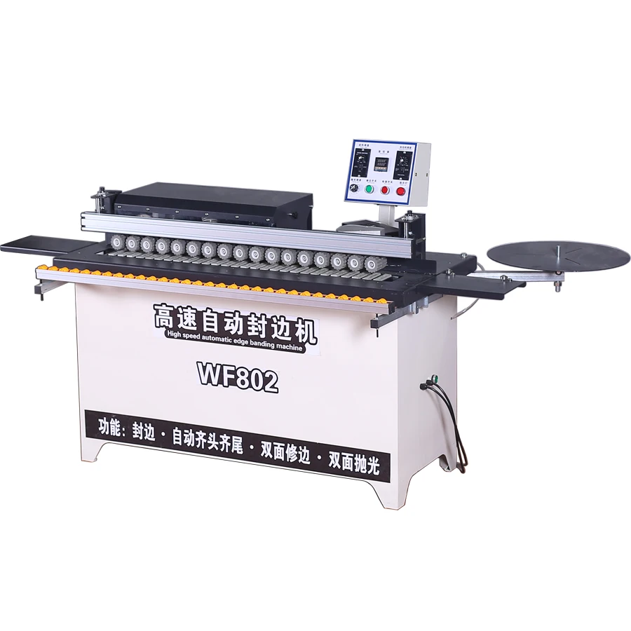 Best selling production high speed edge banding machine with double trimming