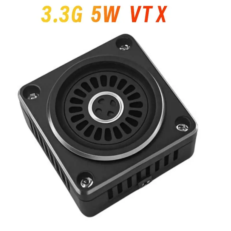 CYGJ-3.3G 5W VTX 16CH 5000Mw Video Transmitter Support 2S-8S With Heat Sink&Fan For RC Long Rang Racer FPV Drone