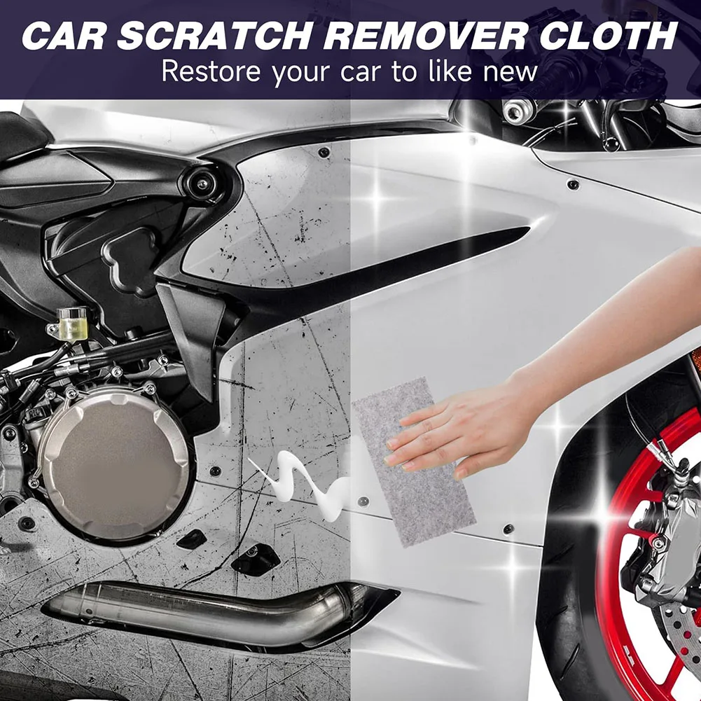 Car Scratch Repair Paste For NA-NO Sparkle Cloth 60g Auto Scratch Repair Cream+6* For NANO Cloth+Sponge+Towel Car Wash Tools