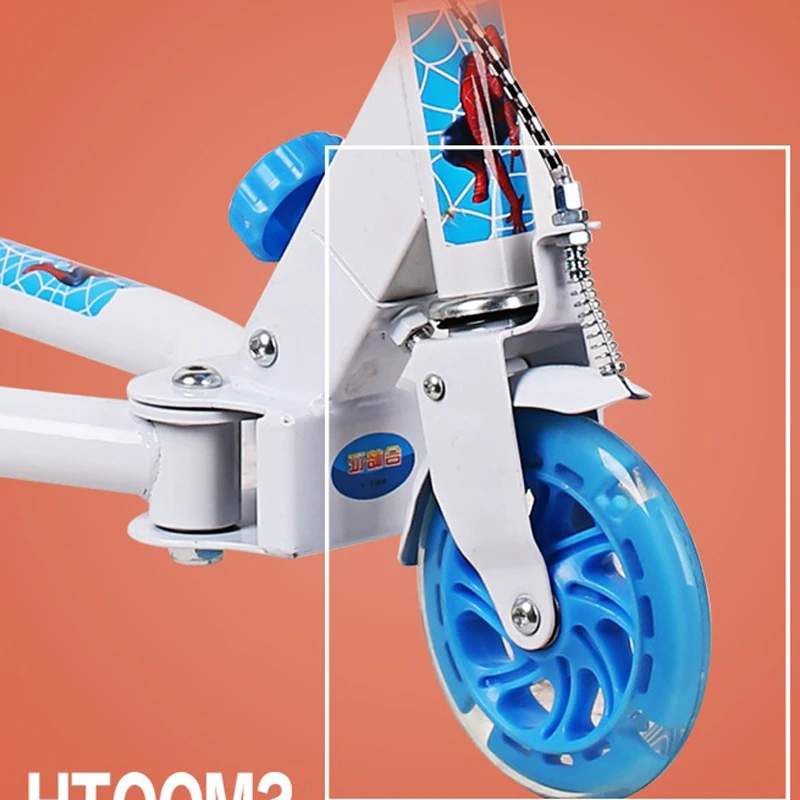 Patinete de deriva de 3 ruedas, scooter plegable ajustable para niños y adolescentes