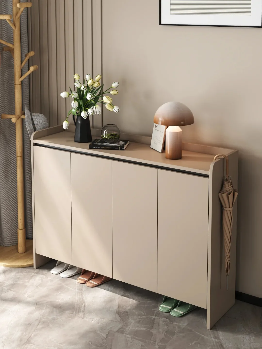 Modern Design  Custom Storage Shoe Cabinet Heightened Partition for Villa Home Apartment Living Room Hotel