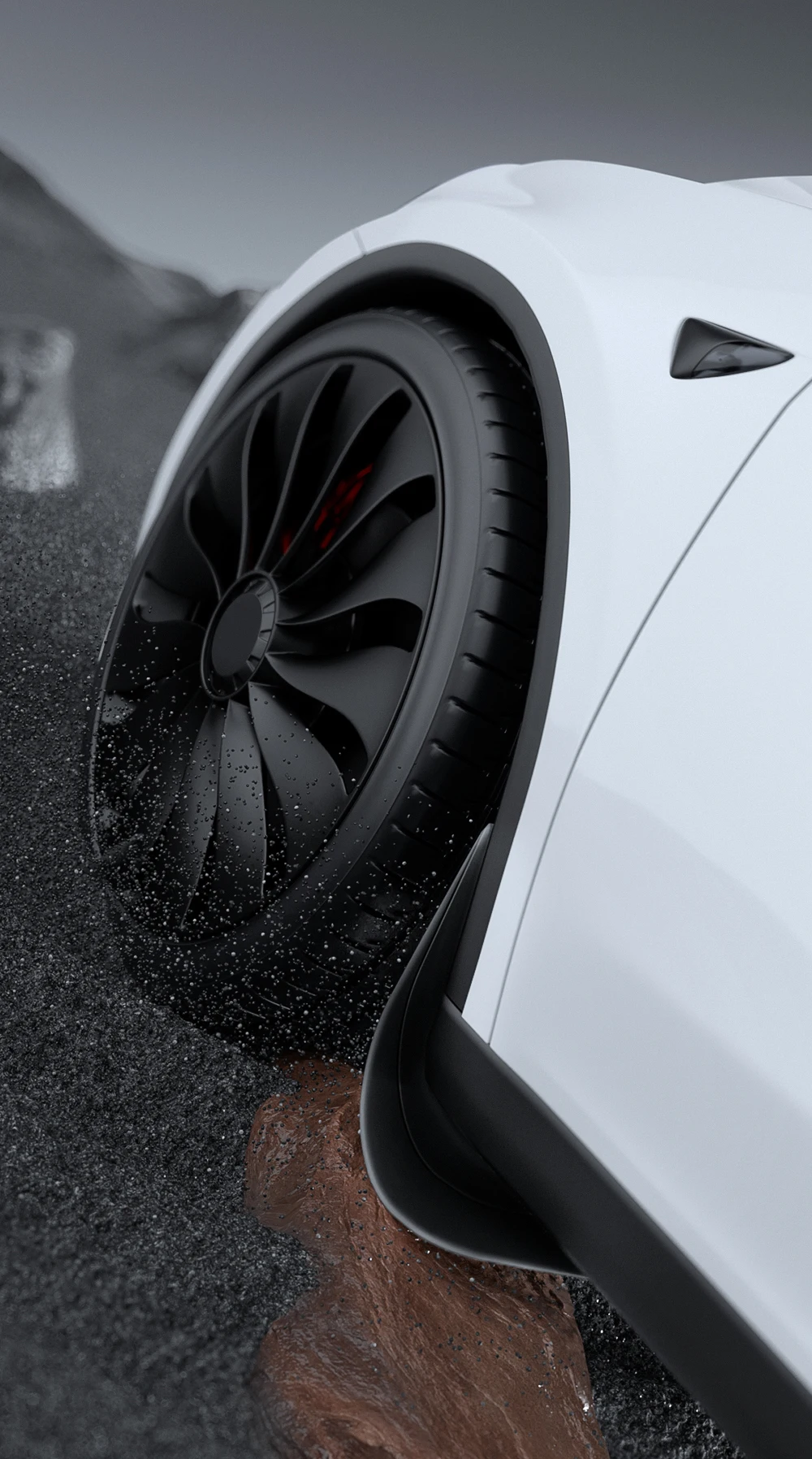 YZ Für Tesla Model 3/Y/YL Highland Juniper 2021-2026 Vordere und Hintere Spezielle TPE-Schmutzfänger Auto-Zubehör – Detail 6