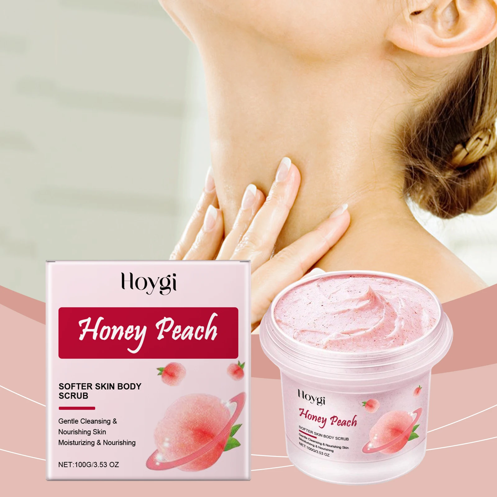 

Hoygi Body Scrub Gentle Exfoliating Cleansing Skin Moisturizing Brightening Smooth Body Scrub