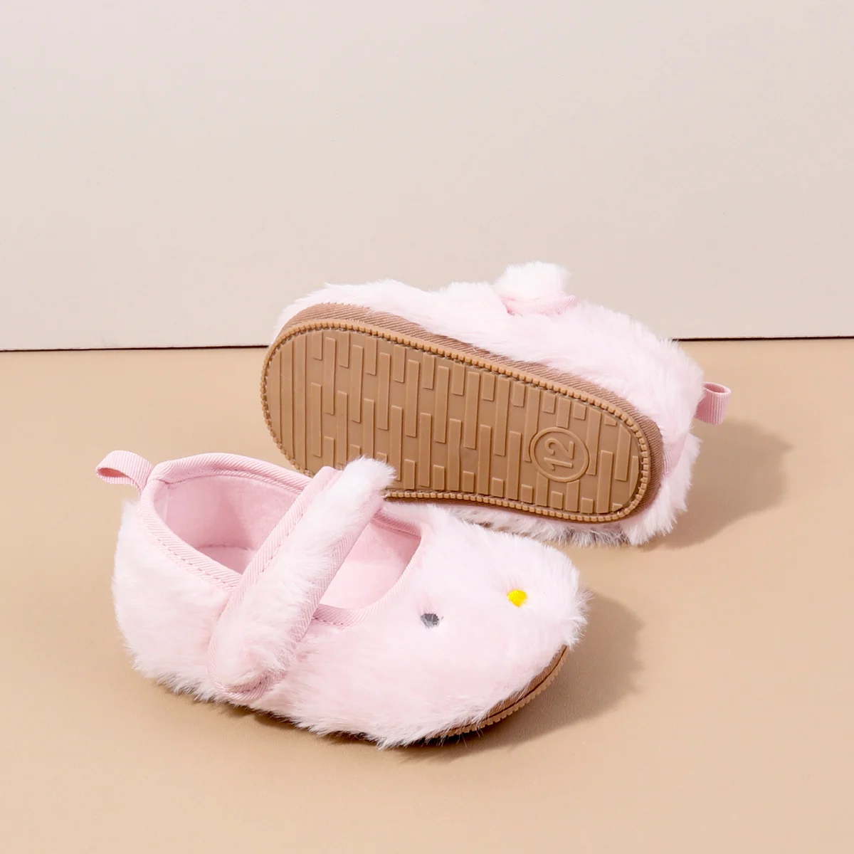 الخريف الشتاء الطفل الأميرة رقيق تصميم الفراء اصطف حذاء طفل لتعلم المشي المضادة للانزلاق غير زلق باطن المطاط الناعمة