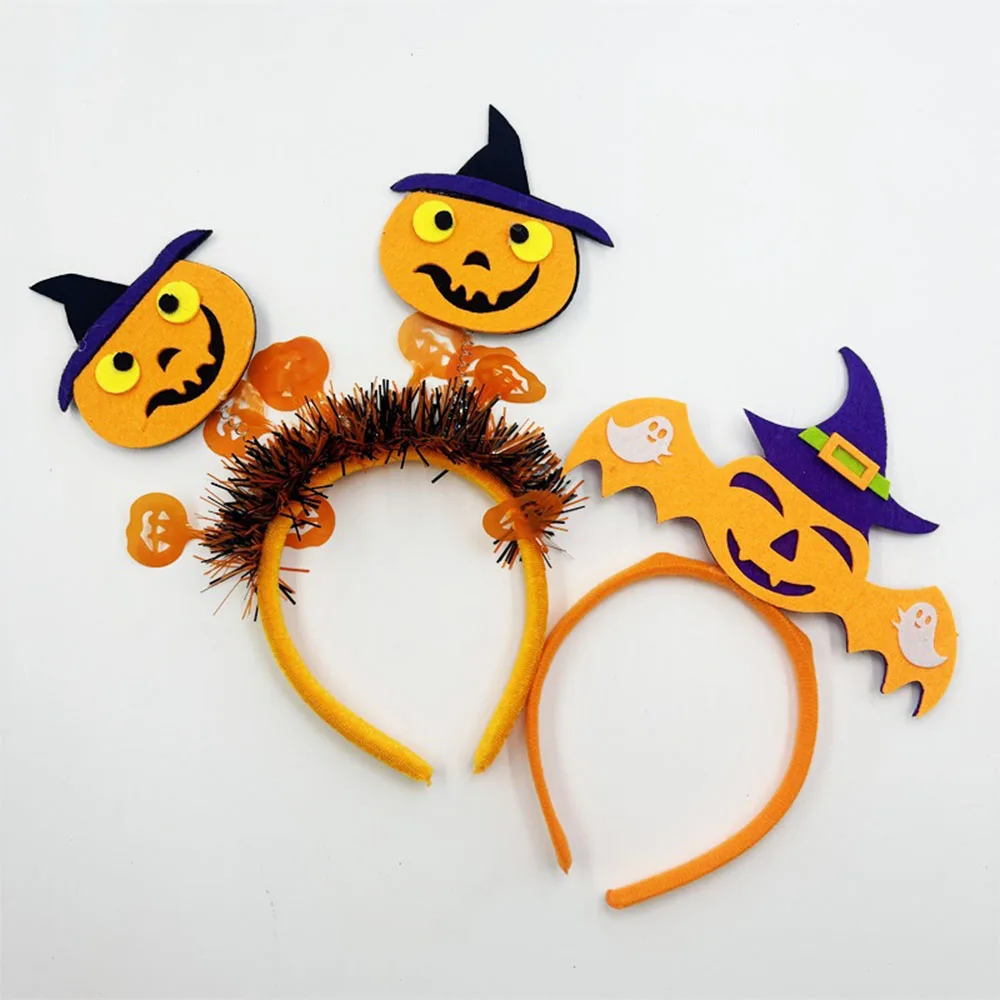 Children\'s Hair Accessories Halloween Headbands Pumpkin Hair Bands Holiday Party Gift Hairband  Cosplay For Kids