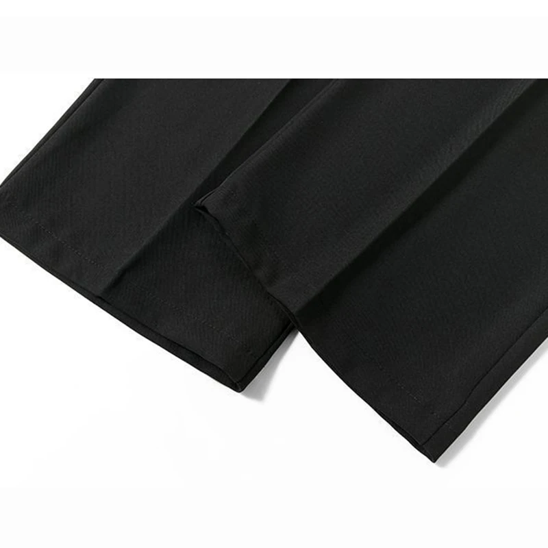 Pantalones de traje de pierna recta con cordones para mujer, pantalones de cintura alta de Color sólido, pantalones de trabajo que combinan con todo de diseñador elegante para primavera