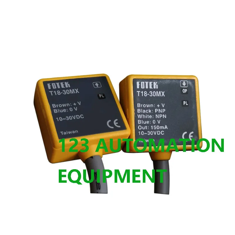 정통 새로운 FOTEK T18-3MNB + 18T 6MX 30MX 울트라 짧은 광전 센서 스위치 상관 유형
