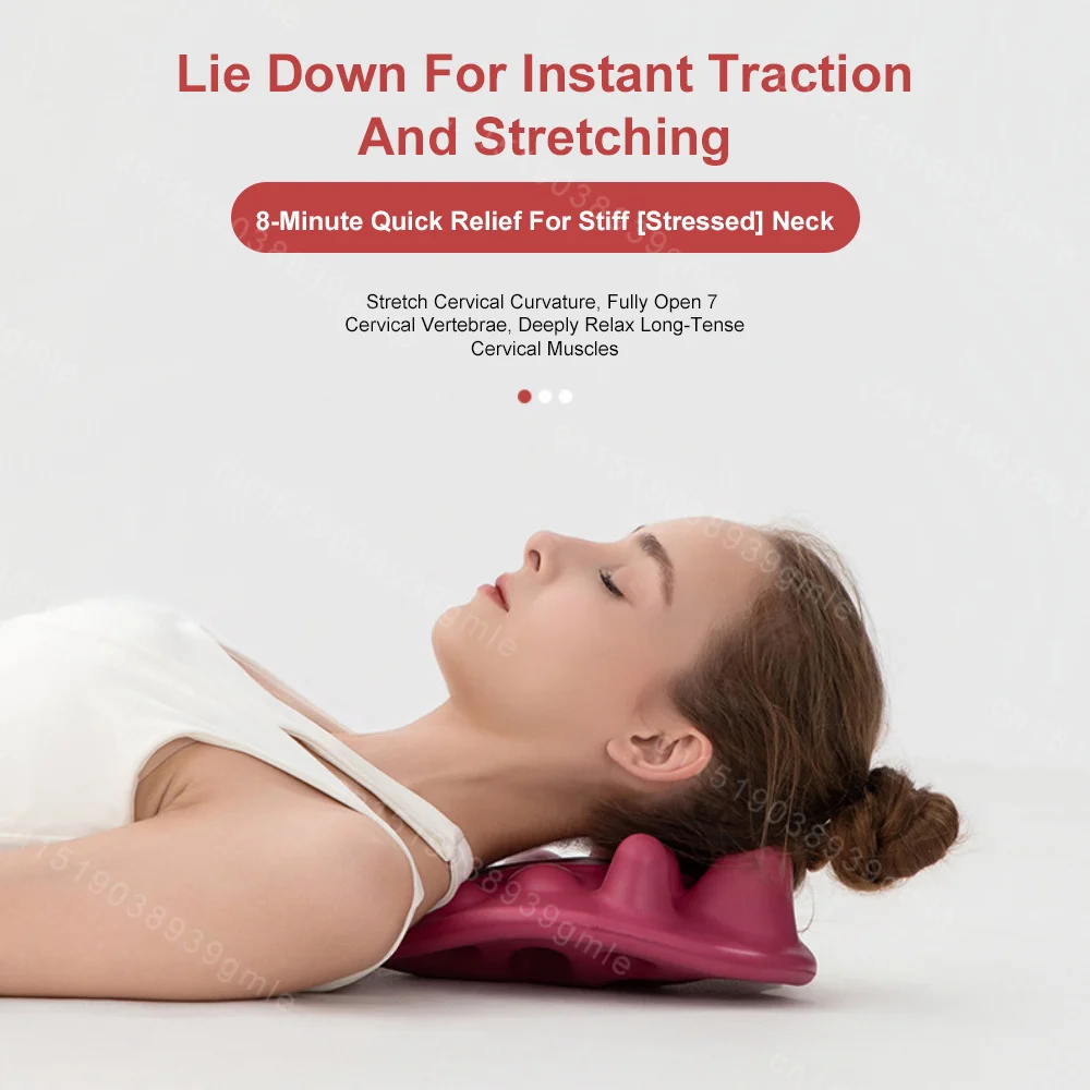 Ergonomic Massage Pad Shoulder Blade Dredging Acupuncture Point Massager Acupressure Improvement Low Back Pain Massage Pillow