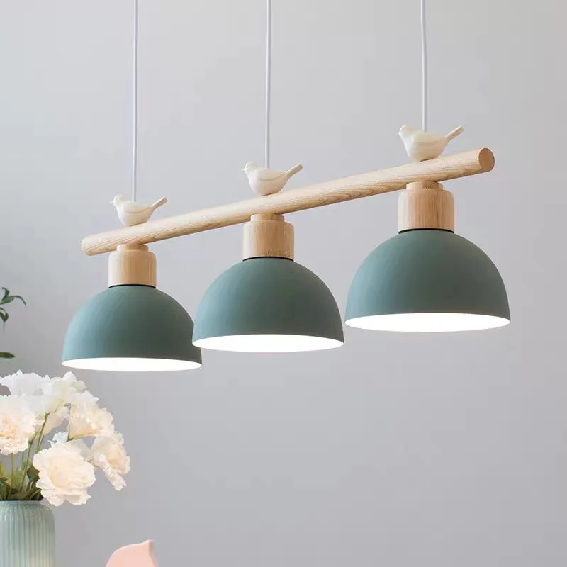 Modern Minimalist Restaurant Pendant Lamp Nordic Light Luxury Japanese Living Room Kitchen Corridor Bar Bird Iron droplight