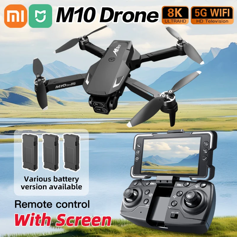 

XIAOMI MIJIA M10 Rc Drone 4K professional 8K HD dual camera FPV WIFI Brushless Motor Obstacle Avoidance Foldable Quadcopter Dron