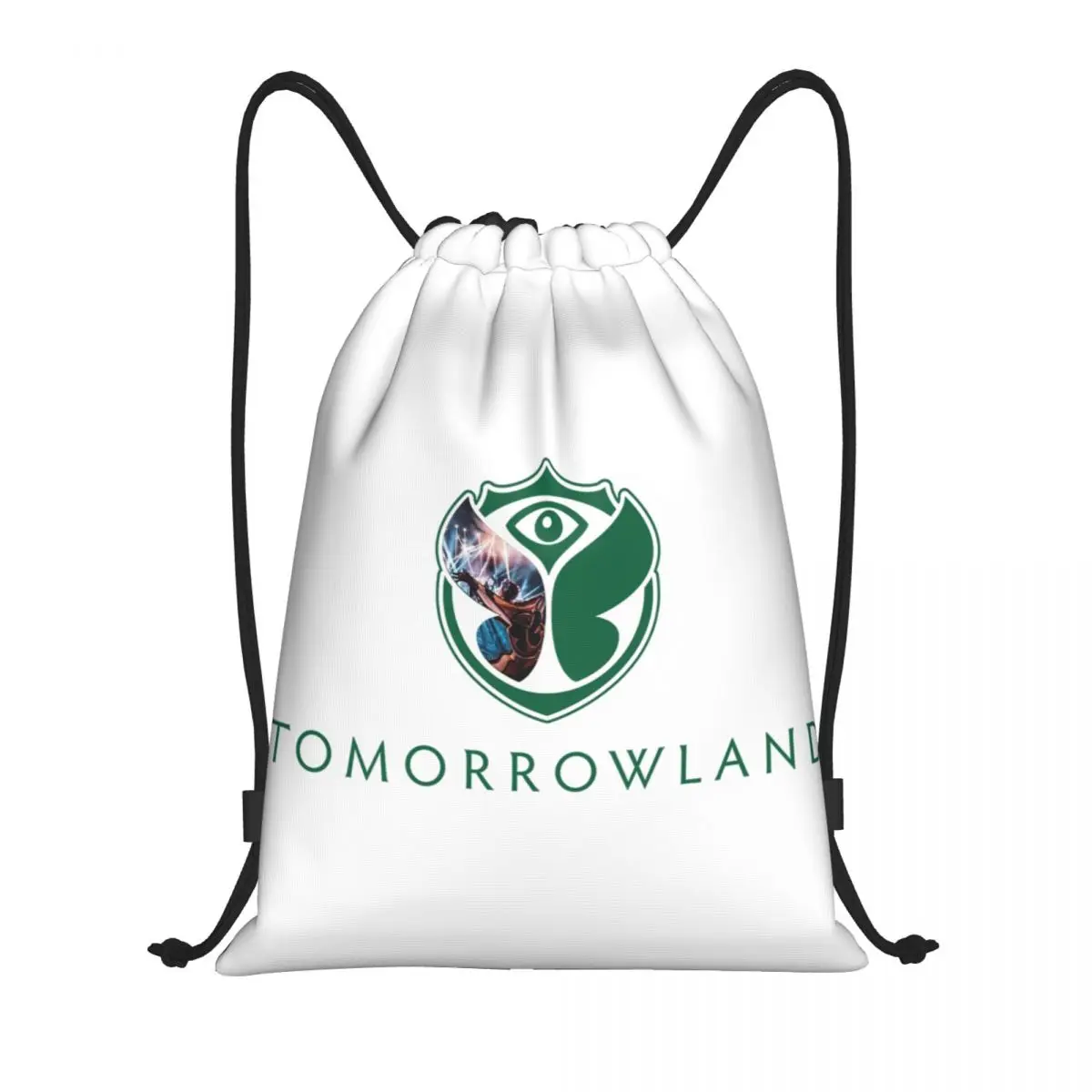 

Tomorrowlands Music Festival Drawstring Backpack Gym Sports Sackpack String Bag for Exercise