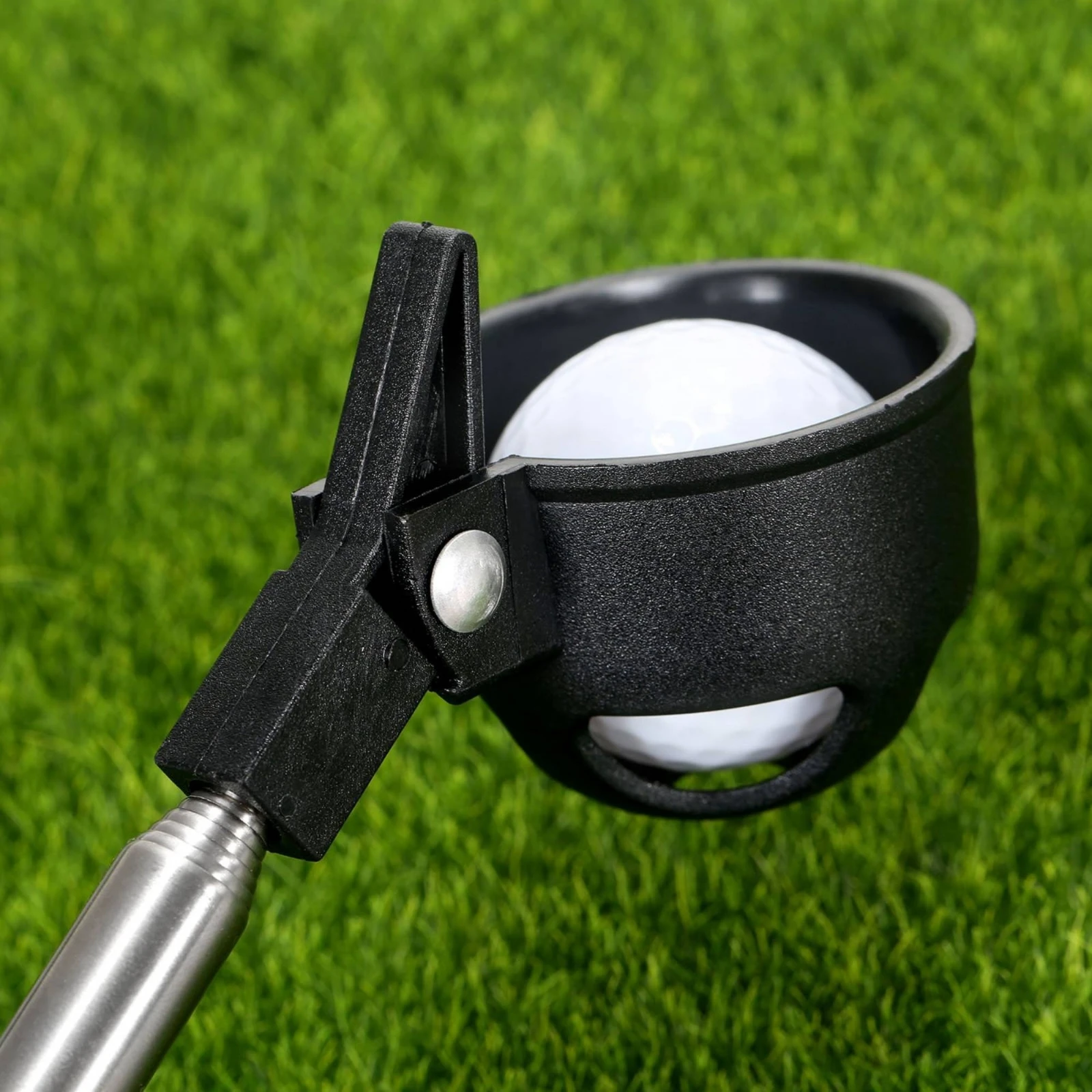 Telescopic Golf Ball Retriever Lightweight Golf Ball Retriever Sports Gear Stainless Steel Anti-Slip Handle for Golfers - view 5