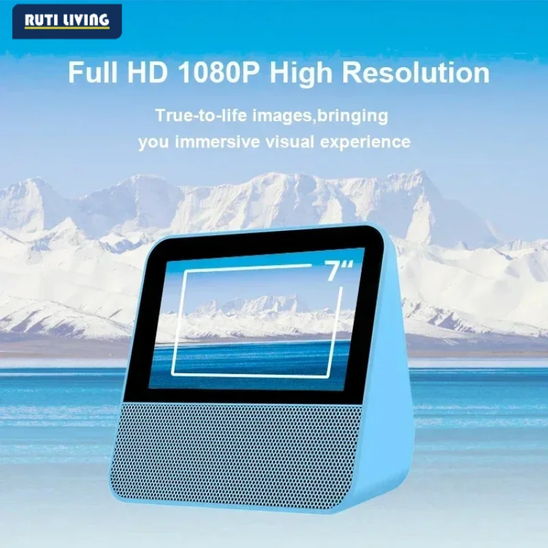 7' Portable Mini TV and IPS 1080P Screen-Digital ATSC Tuner-Headphones Out-USB/TF Port-HDMI Input,DC-12V for Camping Caravan