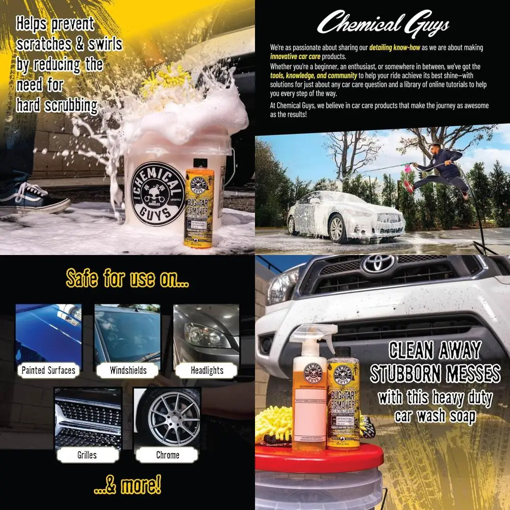 

Bug and Tar Remover Fast Acting Car Wash - Heavy Duty Cleaner for Bugs, Tar, Grime, Tree Sap & Bird Droppings - Safe for Car Pai