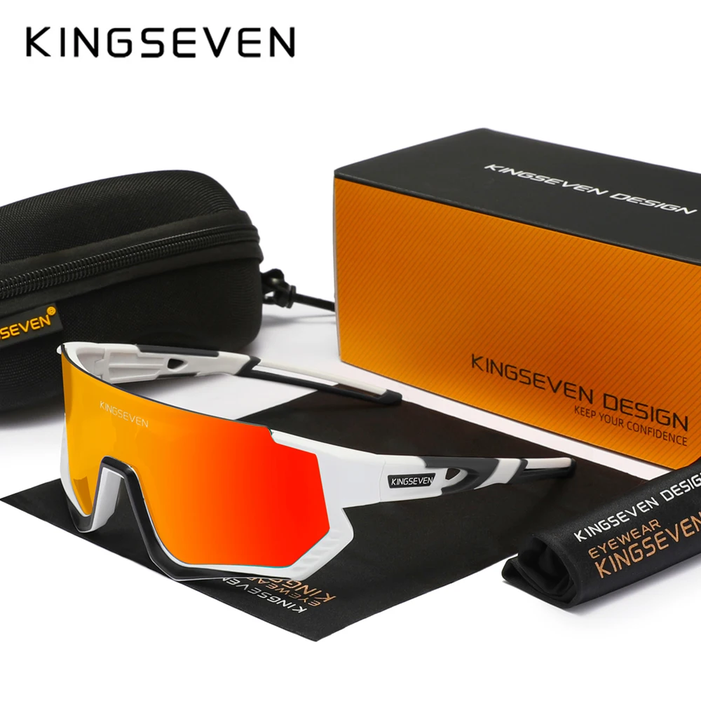 KINGSEVEN Cycling Anti-UV400 Sunglasses Men Women Bicycle Glasses UV400 Sunscreen Bike Climbing Sports Eyewear Riding Equipment