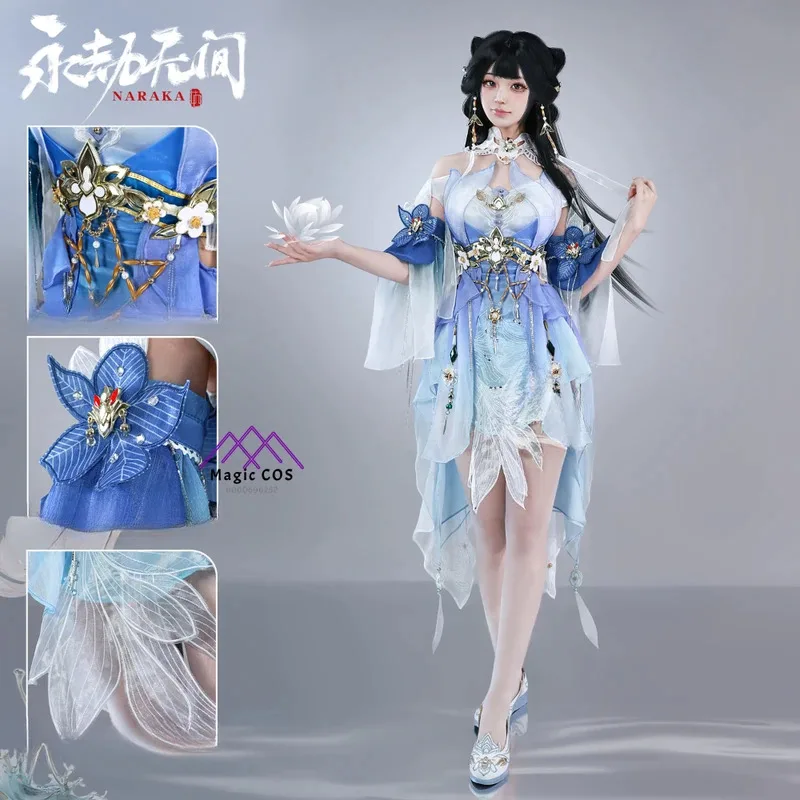 

High Quality Game Anime Naraka: Bladepoint Ziping Fashion Cosplay Costume Accessories Comic Con Halloween Party Canival Uniform