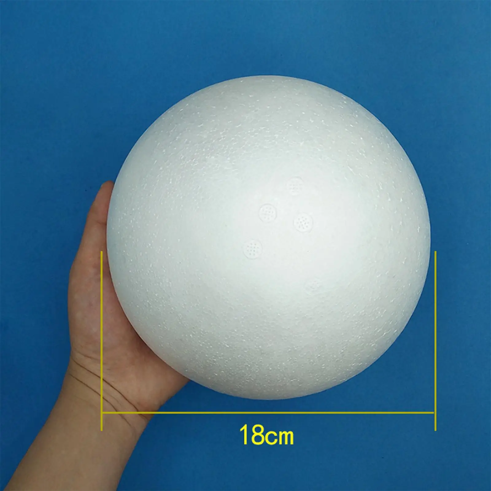 2x Foam Ball Half Sphere School Supplies Kids Gifts Mini White Smooth for DIY