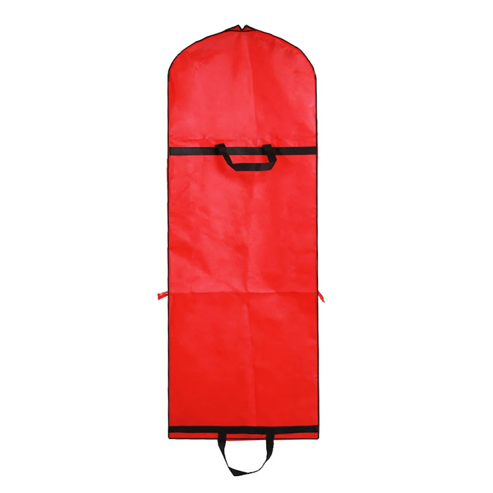 

Dual Purpose Non woven Dust Cover Wedding Dress Bag Bridal Protective Clothes Cover Long Skirt Suit Storage Tote Travel Bag Home