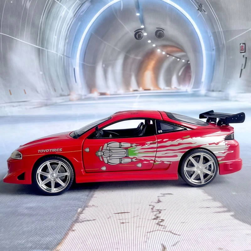 JADA 1/24 modèle de voiture en alliage rare-modèle de la série Mitsubishi Eclipse Speed and Passion collection de pièces d'affichage comme cadeau statique