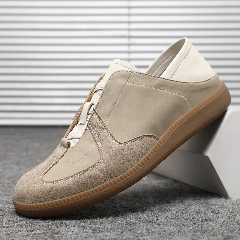 

Новая мужская обувь, повседневная обувь из натуральной кожи, весенняя спортивная обувь для отдыха, молодежные кроссовки на шнуровке