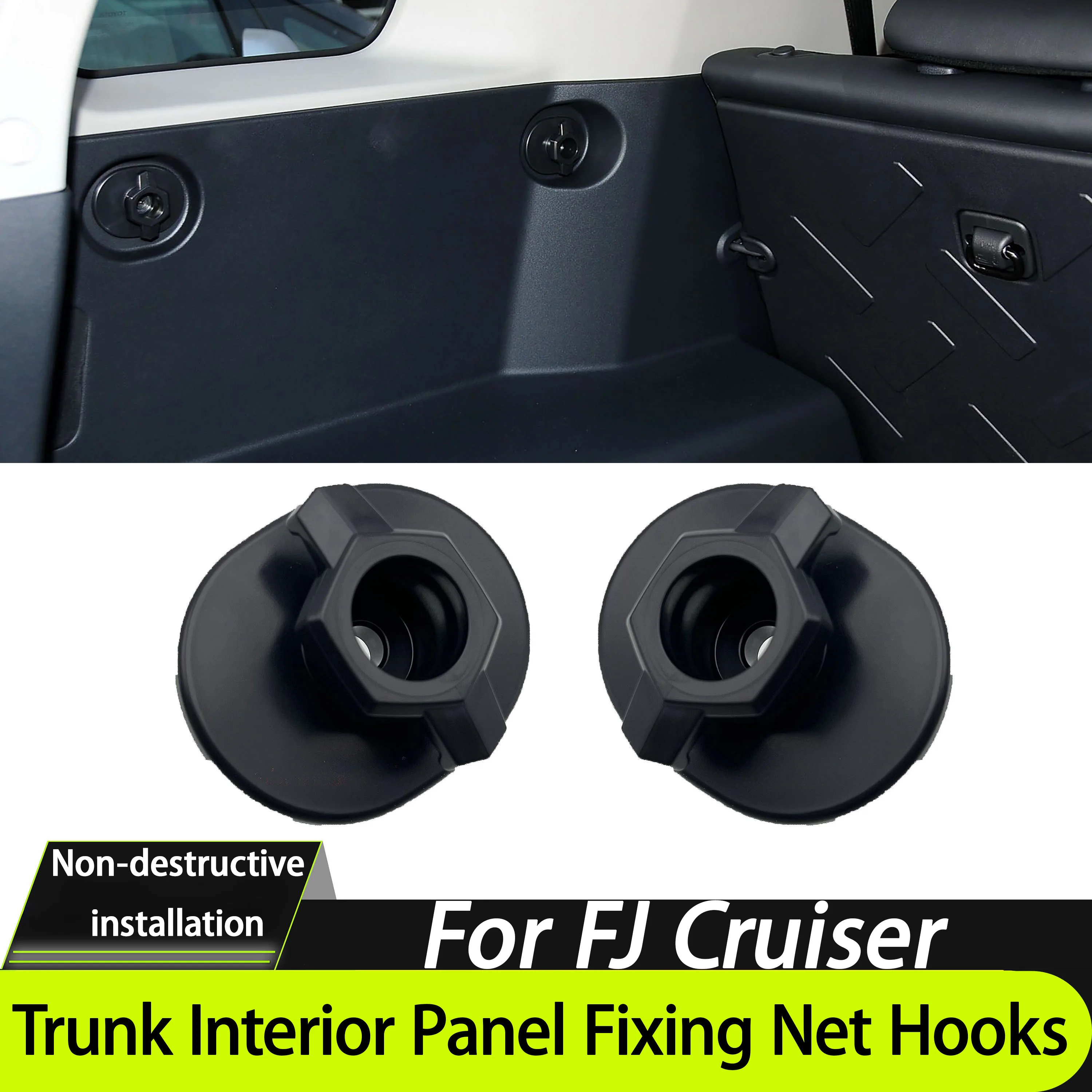 For Toyota FJ Cruiser Rear Trunk Interior Trim Panel Fixing Frame Net Hook OEM: 64267-35020-B0 Non-Destructive Installation