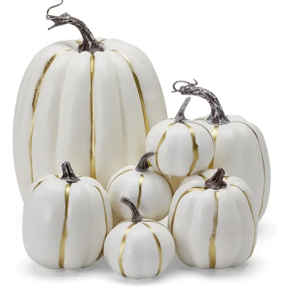 Transform Your Space With This Creative Collection Of 7PCS Decorative Pumpkins For Holiday Celebrations And More