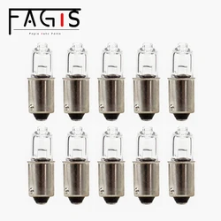 Fagis 10 PCS H10W 12V 10W BA9S Halogen Brake Indicator Signal Lamp Car Indicator Brake Fog Reverse Light Halogen Clearance Light