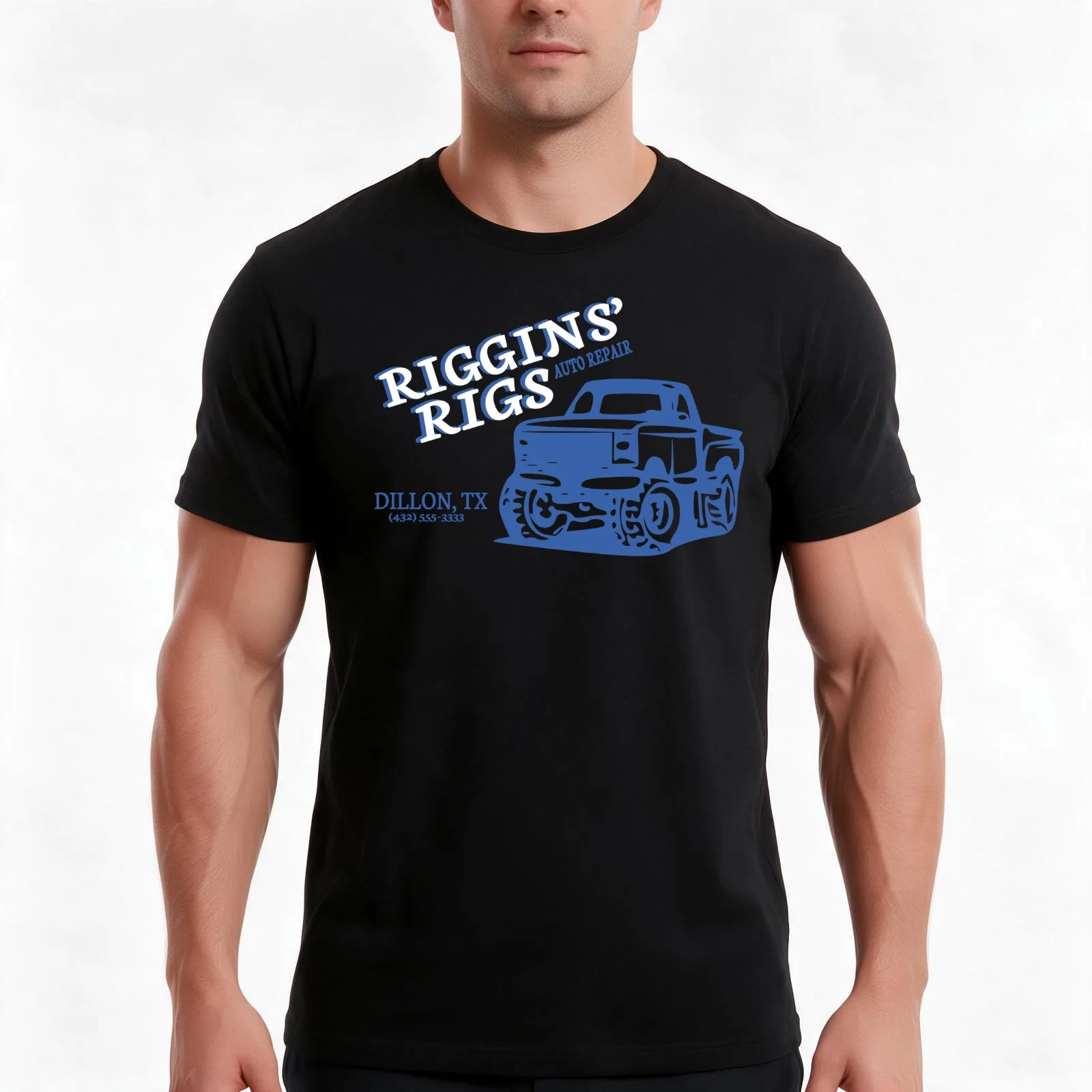 Friday Night Lights - Riggins Rigs T-Shirt, Summer Casual Cotton Tee, Oversized Streetwear Tops, Vintage Graphic Print