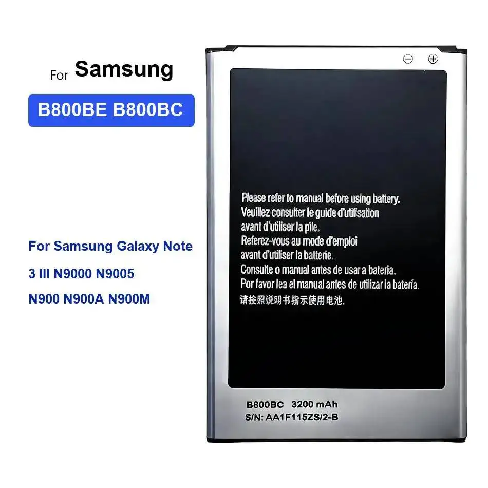 

3200Mah B800BE B800BC Mobile Phone Battery High Capacity For Samsung Galaxy Note 3 Iii N9000 N9005 N900 N900A N900M