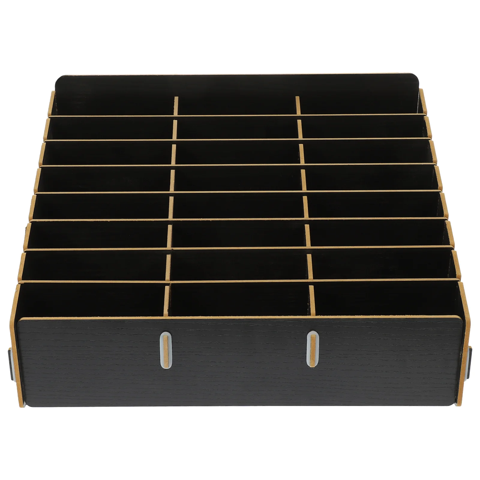 

Wooden Desktop Storage Box Multi-Grid Organizer For Phone Cards Office Supplies Classroom Desk Management Solution