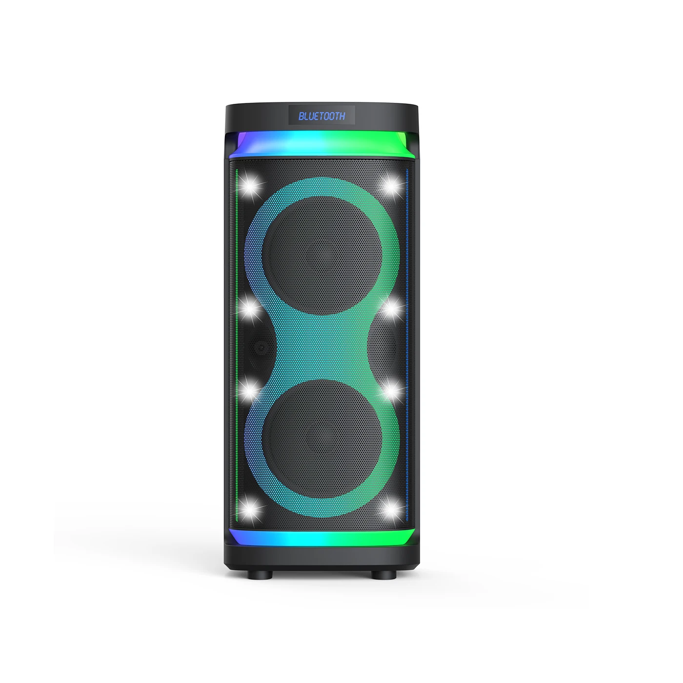 

8-дюймовая портативная Bluetooth-колонка с двумя динамиками, миниатюрная беспроводная TWS-колонка для дома, вечеринок, мобильных телефонов и караоке