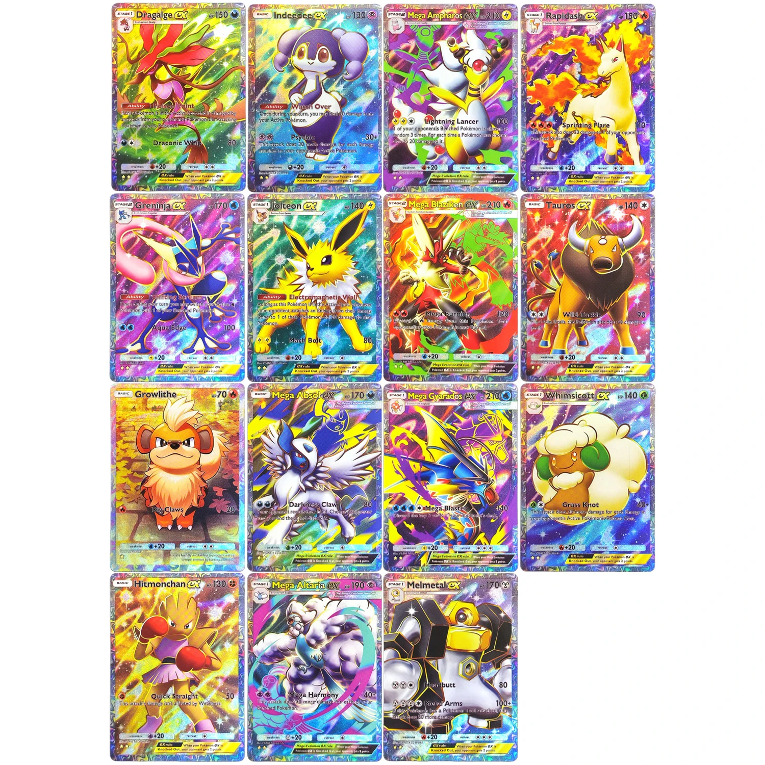 Selbstgemachte TCG Pocket English B1 Klefki Flame Patch Gyarados Blaziken Altaria Jolteon Indeedee Melmetal Game Collectible Card Toy