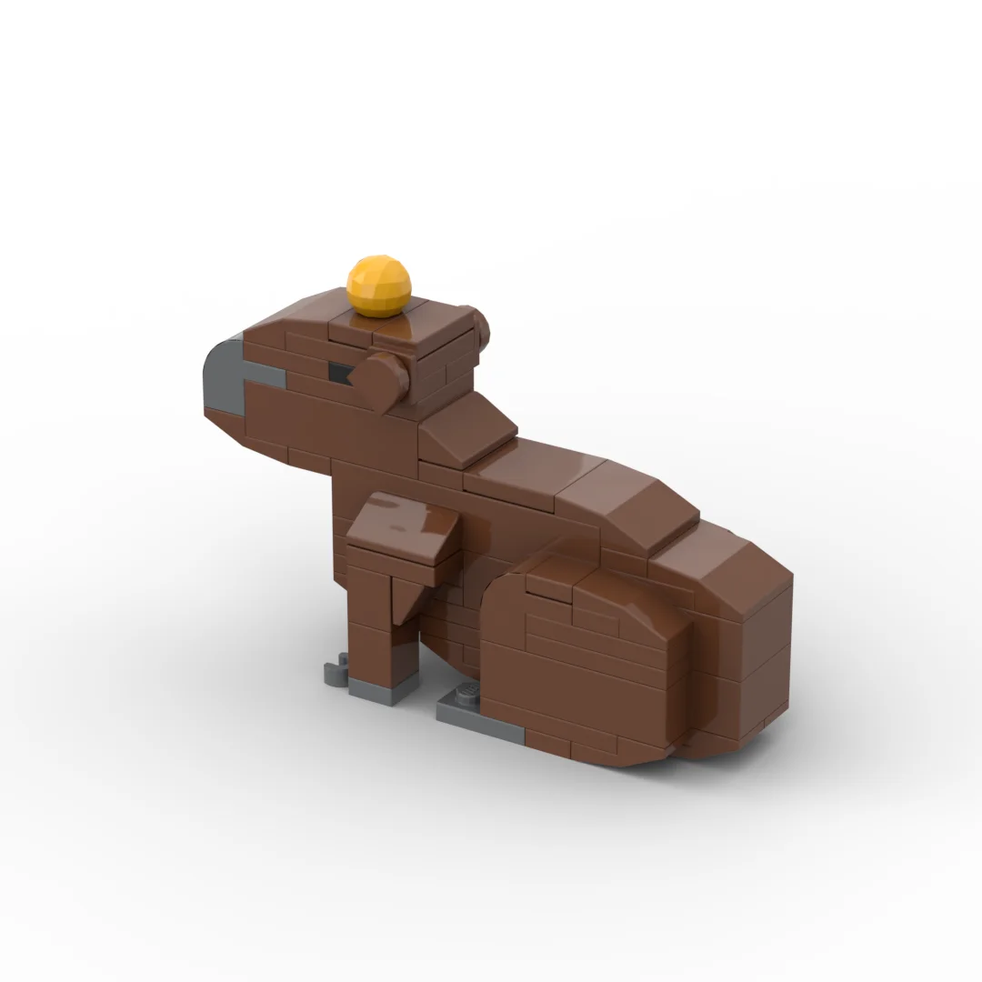 سلسلة الحيوانات 62 قطعة من الطوب MOC على شكل قطة يمكنك صنعها بنفسك لبنات البناء ألعاب تعليمية للأطفال هدية عيد ميلاد