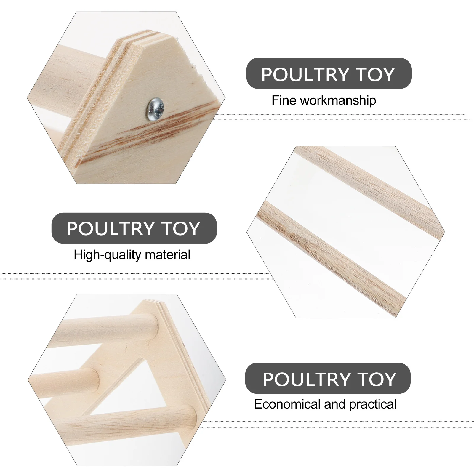 

Chicken Perch Stand for Rooster Hen Chick Parrot Conure Lovebird Natural Wood Pet Cage Rack Training Exercise Support