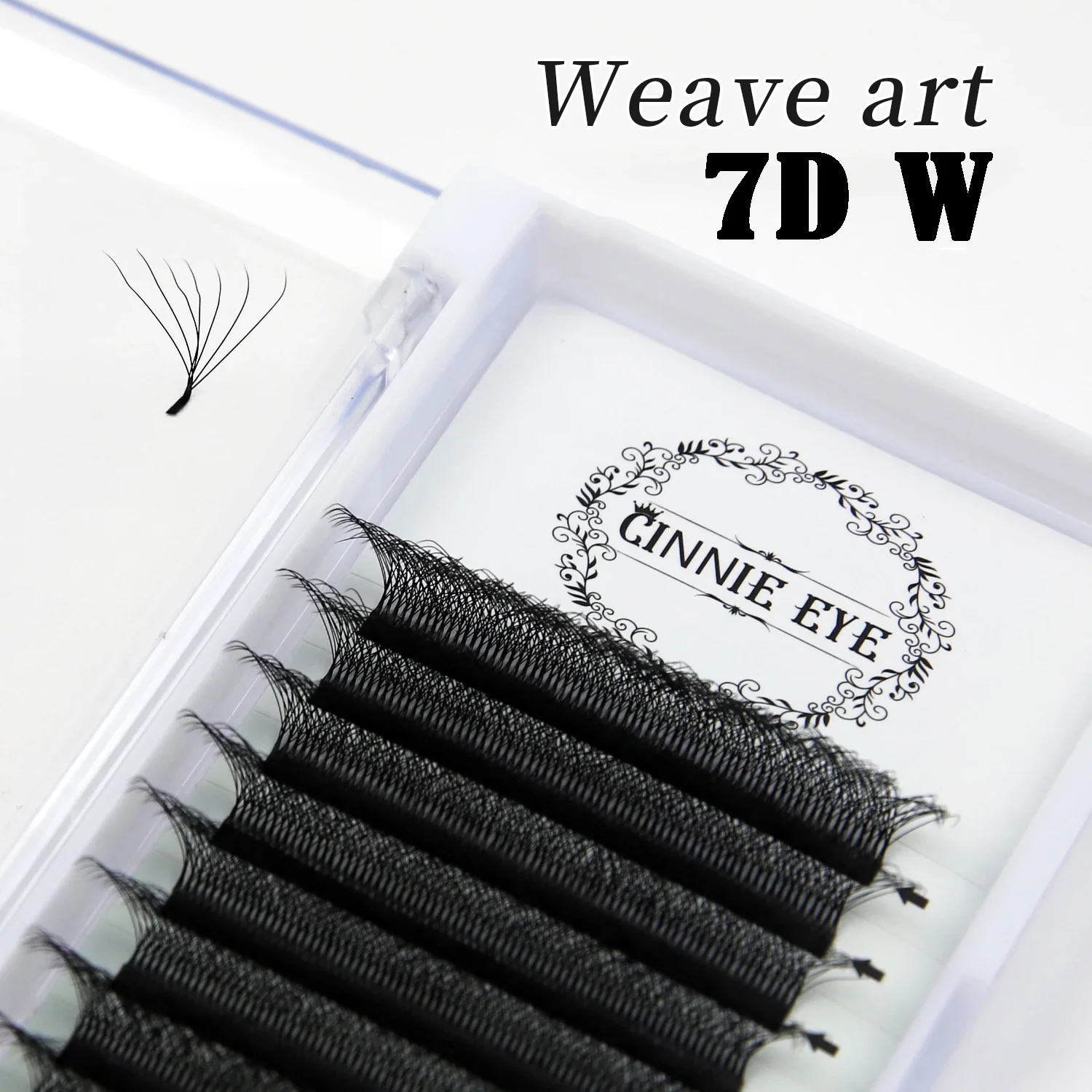 New 7DW Eyelash Natural W False Lash Extension 5D/6D W Fanning Lash Individual Eye lash Russia Volume Eyelash Drop Shipping