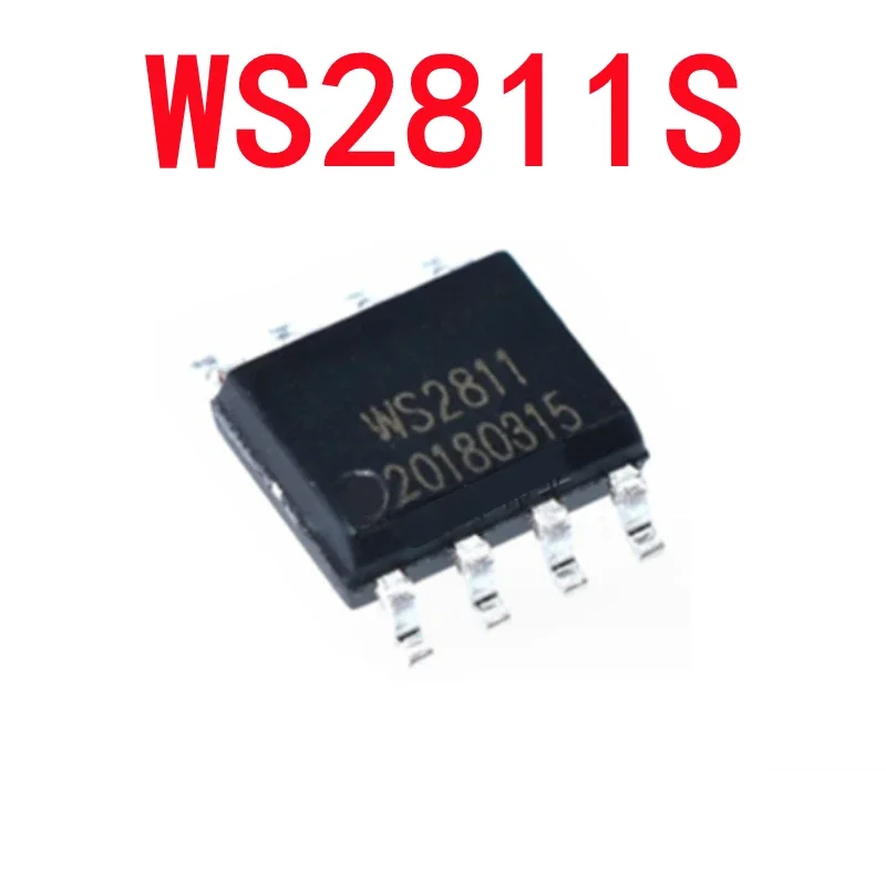 Бесплатная доставка! 300 шт./лот WS2811S WS2811 2811 однолинейный трехканальный светодиодный драйвер постоянного тока серого цвета IC SOP-8