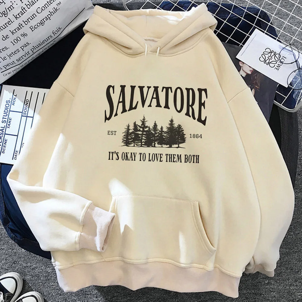 the Vampire Diaries hoodie athleisure harajuku funny anime soft fabric clothes for teens female sweatshirts manga athleisure