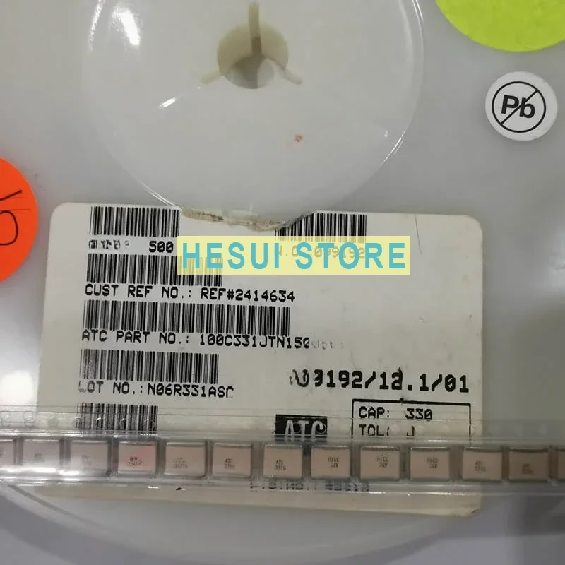 330PF 2500V 100C331GTN2500XT 100C331GW2500XC ATC 331G a331G a331J Cap Ceramic 330pF 2500V SMD  Low ESR High RF Current Voltage