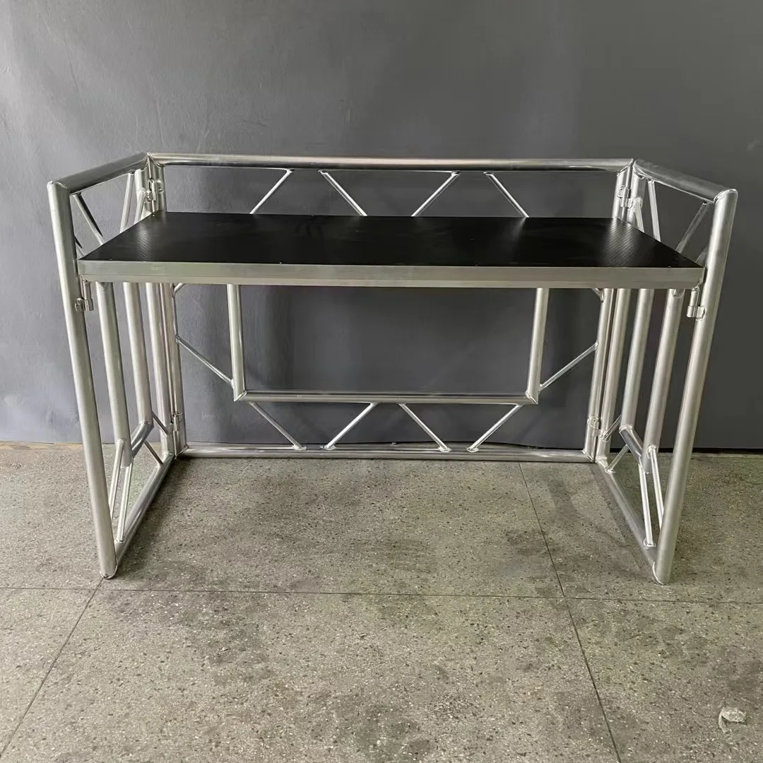 

Adjustable Height Portable Table Aluminum Alloy with Certificate for Stage Performance, Music Events, and Truss Display