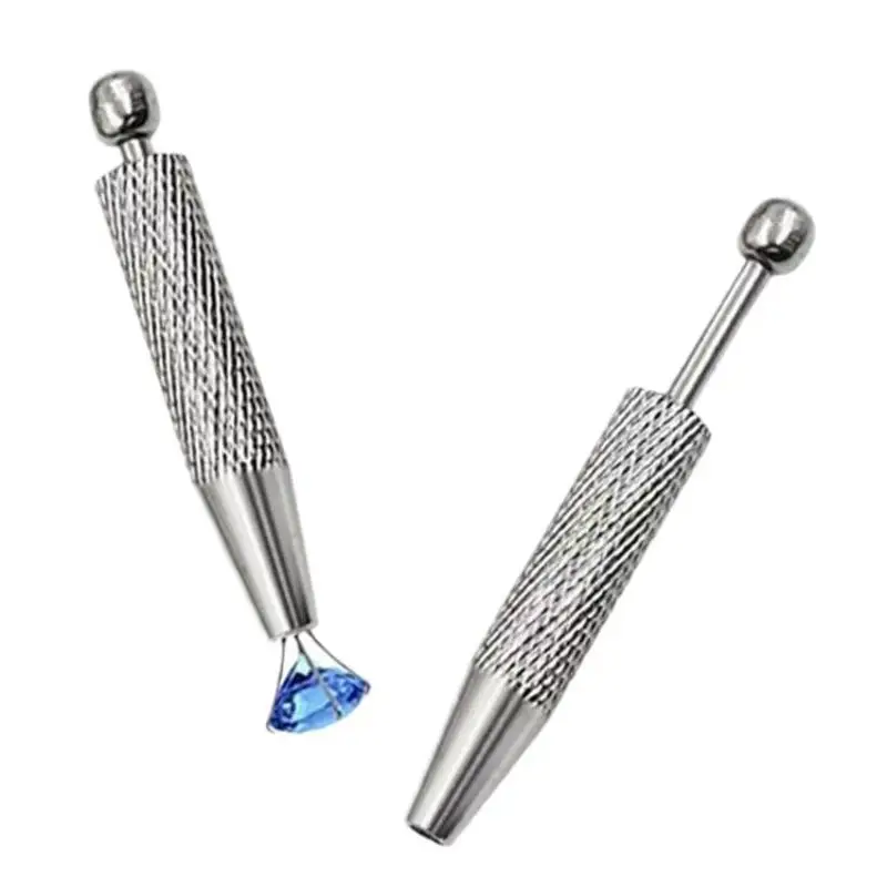 Piercing-Kugelgreifer mit 4-Klauen-Pinzette für sicheren Halt bei IC-Edelsteinen, kleinen Schrauben, Edelstahl, rutschfester Griff – Detail 4