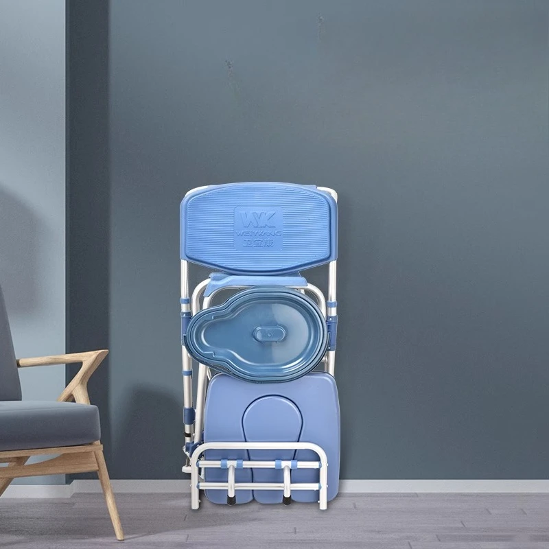 كرسي استحمام بلاستيكي محمول كرسي مرحاض للكبار يستخدم الحمام مقعد تلسكوبي قابل للطي كراسي بلاستيكية قابلة للطي شارع المنزل