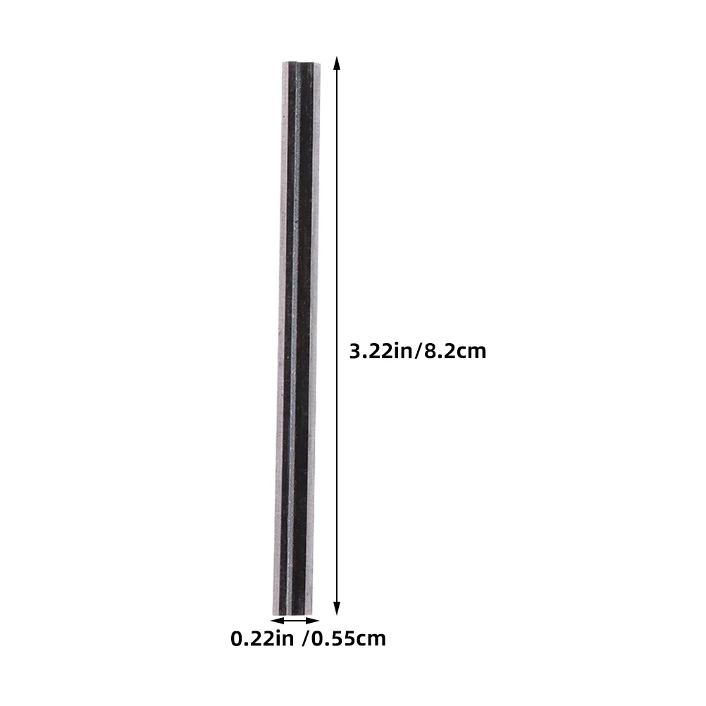 

10 Pieces 82mm Carbide Planer Blades Hard Alloy Replacement Softwood Hardwood Planing Efficient Woodworking