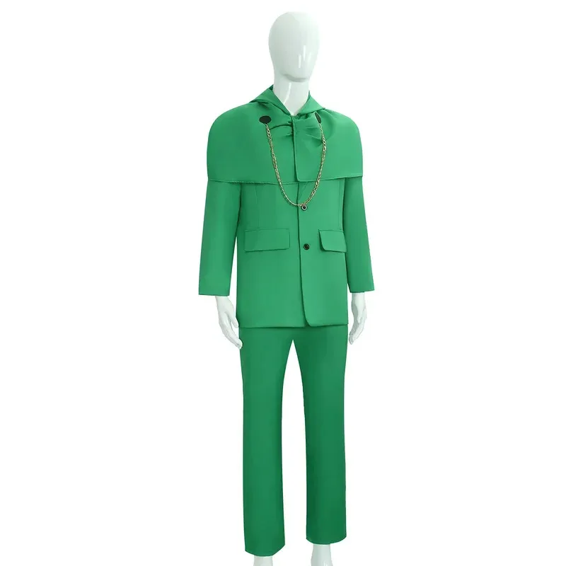 

Lyou 2025 Movie Doctor Doom Cosplay Costume Evil Ecientist Clothing Subdue Adult Green Coat Pants Suit 2024 Halloween Party ★ ★