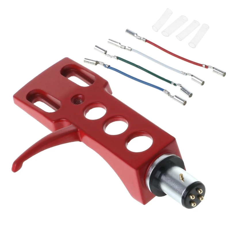 Gramofon do montażu na głowicy uniwersalny uchwyt do gramofonu wymienny uchwyt do fonografu Stylus przewód zasilający