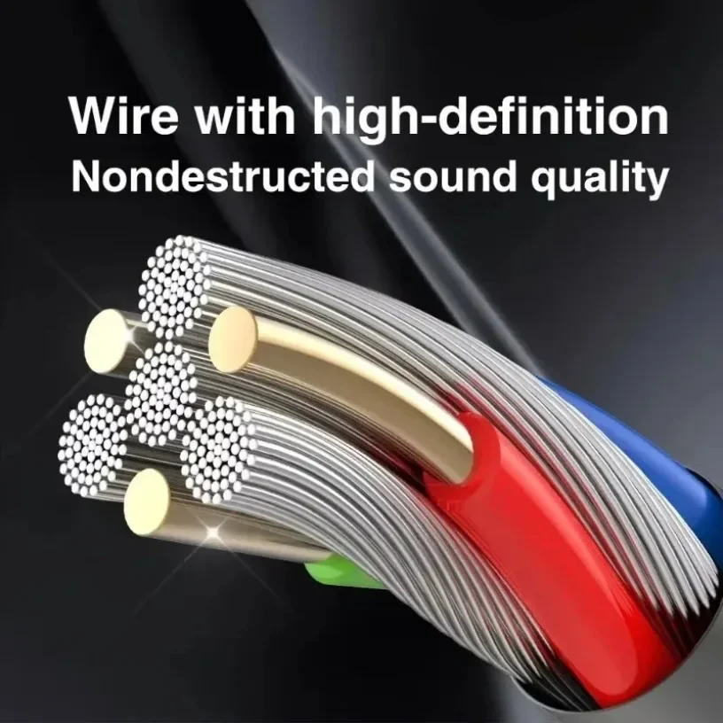 High Quality HiFi Wired Earphone Gaming Specific Headphones Bass Stereo Noise Cancelling Headset 3.5MM In Earbuds Ear With Mic