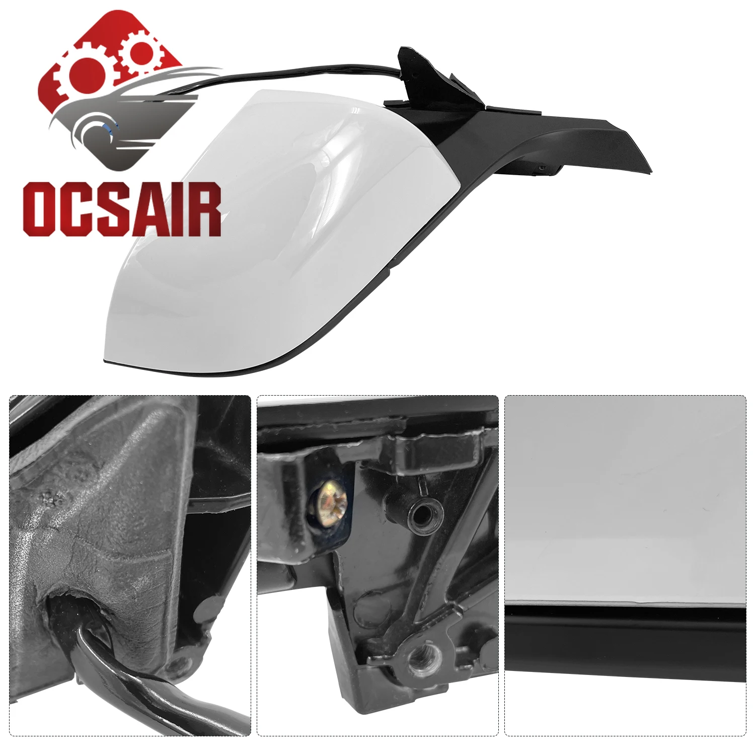 Door Mirror Assembly Rear View Mirror Left Right Compatible with Tesla Model 3 2017 2018 2019 20 21-23 Replace 51167177128